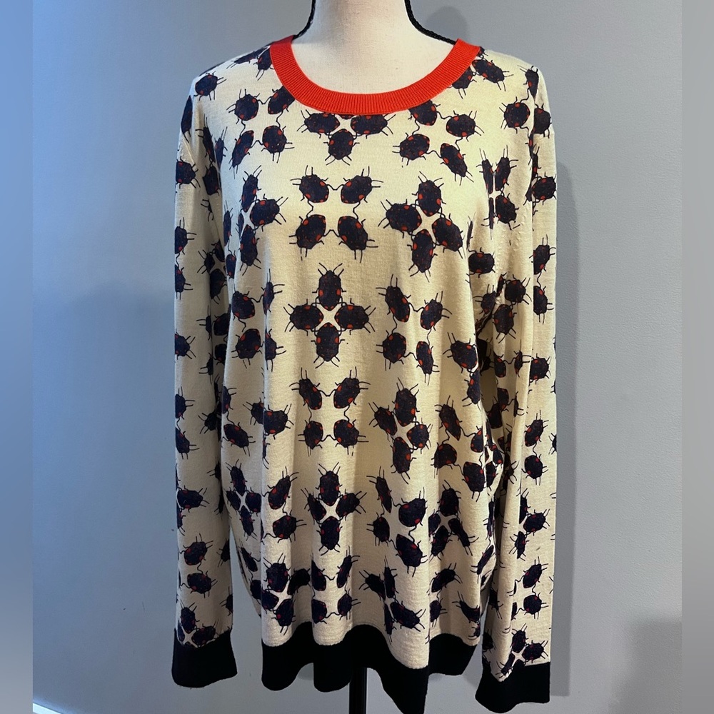 Vintage Tory Burch Scarab Sweater